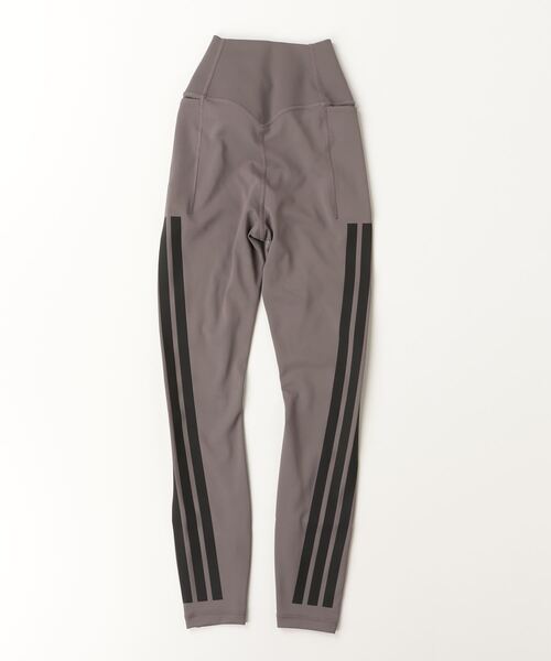 adidas（アディダス）の「Optime ワークアウト スリーストライプス 7/8丈 レギンス / アディダス adidas（レギンス/スパッツ・レディース・グレー/ブラック・X-SMALL/X-LARGE/SMALL/MEDIUM/LARGE/XX-LARGE）」の7枚目の写真