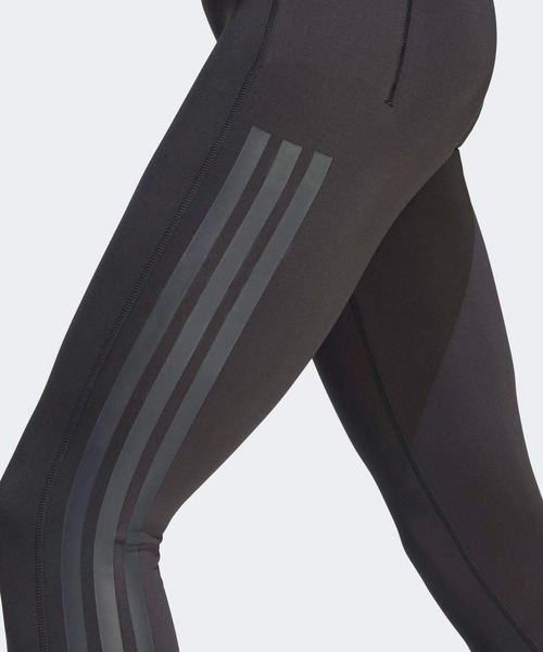 adidas（アディダス）の「Optime ワークアウト スリーストライプス 7/8丈 レギンス / アディダス adidas（レギンス/スパッツ・レディース・グレー/ブラック・X-SMALL/X-LARGE/SMALL/MEDIUM/LARGE/XX-LARGE）」の10枚目の写真