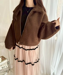 merrylatte（メリーラテ）の「シープボアショートジャケット【Muller Rossi】（ブルゾン）」