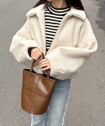 merrylatte | シープボアショートジャケット【Muller Rossi】(ブルゾン)