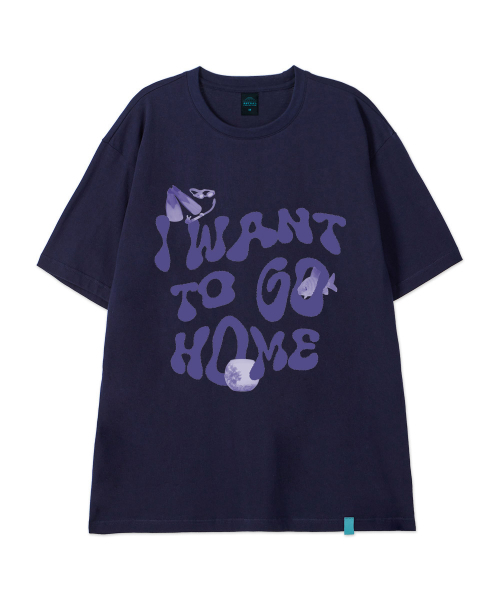 ASTRAL PROJECTION（アストラルプロジェクション）の「[アイワンツーゴホーム]コットンルーズフィット半袖Tシャツ_スペースネイビー（Tシャツ/カットソー・メンズ・その他・X-LARGE/XX-LARGE/LARGE/MEDIUM）」の2枚目の写真