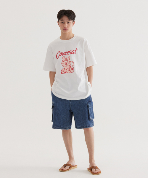 COVERNAT(カバーナット)の「タイガーTシャツ ホワイト(Tシャツ/カットソー・レディース・その他・SMALL/MEDIUM/LARGE/X-LARGE/XX-LARGE/X-SMALL)」の4枚目の写真