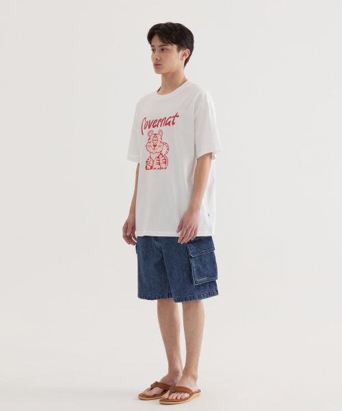 COVERNAT(カバーナット)の「タイガーTシャツ ホワイト(Tシャツ/カットソー・レディース・その他・SMALL/MEDIUM/LARGE/X-LARGE/XX-LARGE/X-SMALL)」の5枚目の写真