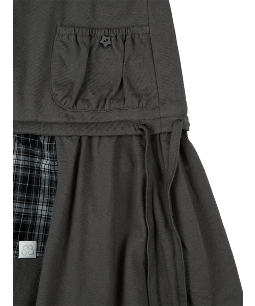 TUOMIO（トゥオミオ）の「CHECK MIXED JERSEY DRESS [CHARCOAL]（ワンピース・レディース・その他・1/2）」の5枚目の写真