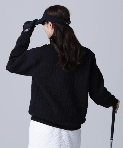 MASTER BUNNY EDITION】ロゴキルトジャガードハーフジップアップ