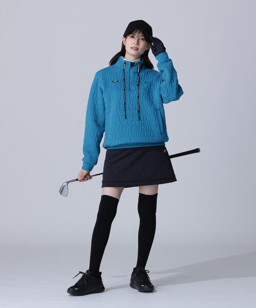 MASTER BUNNY EDITION】ロゴキルトジャガードハーフジップアップ