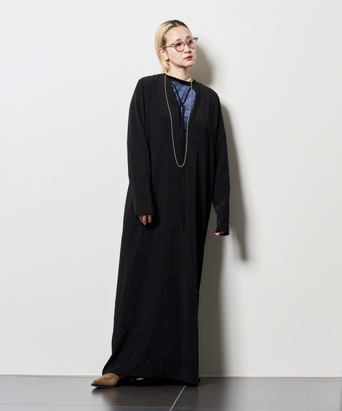 CITYSHOP(シティーショップ)の「《追加》VELVET LEAN KAFTAN DRESS:ワンピース(ワンピース・レディース・ブラウン/ブラック・36/38)」の8枚目の写真
