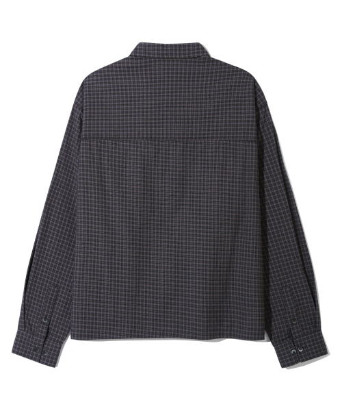 BASEMOMENT(ベースモーメント)の「ツーポケットクロップチェックシャツ ブラック(シャツ/ブラウス・メンズ・その他・MEDIUM/LARGE)」の3枚目の写真