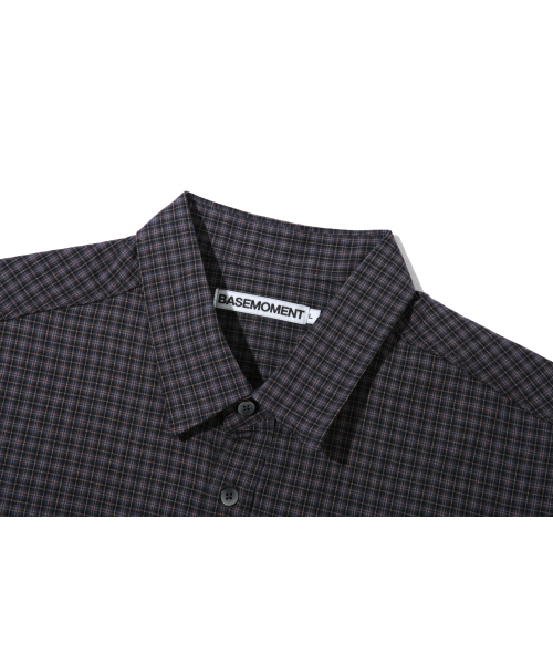 BASEMOMENT(ベースモーメント)の「ツーポケットクロップチェックシャツ ブラック(シャツ/ブラウス・メンズ・その他・MEDIUM/LARGE)」の4枚目の写真