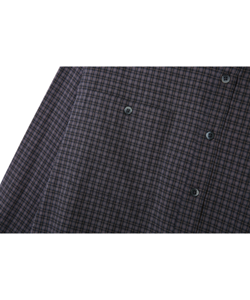 BASEMOMENT(ベースモーメント)の「ツーポケットクロップチェックシャツ ブラック(シャツ/ブラウス・メンズ・その他・MEDIUM/LARGE)」の5枚目の写真