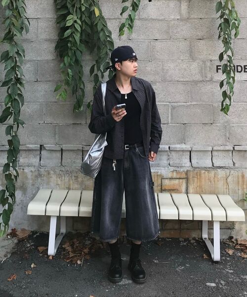 BASEMOMENT(ベースモーメント)の「ツーポケットクロップチェックシャツ ブラック(シャツ/ブラウス・メンズ・その他・MEDIUM/LARGE)」の14枚目の写真