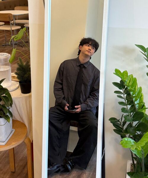 BASEMOMENT(ベースモーメント)の「ツーポケットクロップチェックシャツ ブラック(シャツ/ブラウス・メンズ・その他・MEDIUM/LARGE)」の17枚目の写真