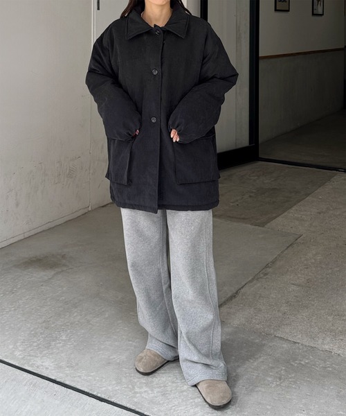 LE MORE（リモア）の「ピーチスキンミドルジャケット（その他アウター・レディース・ブラック/ブラウン/ナチュラル・FREE）」の7枚目の写真