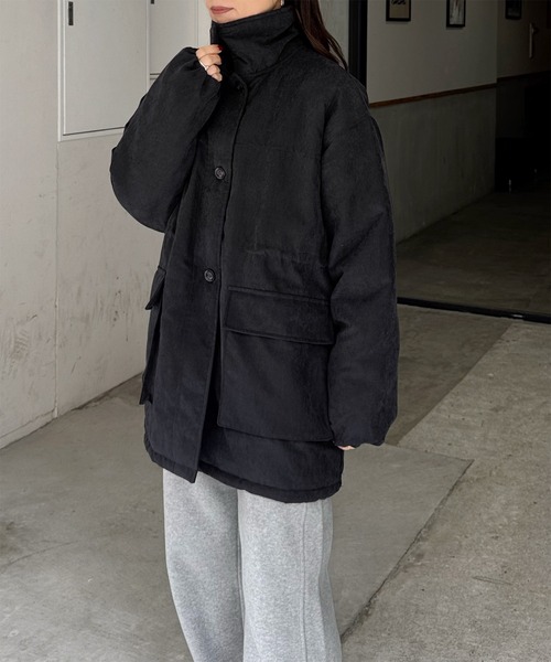 LE MORE（リモア）の「ピーチスキンミドルジャケット（その他アウター・レディース・ブラック/ブラウン/ナチュラル・FREE）」の10枚目の写真