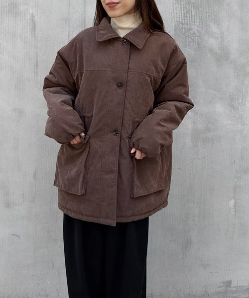 LE MORE（リモア）の「ピーチスキンミドルジャケット（その他アウター・レディース・ブラック/ブラウン/ナチュラル・FREE）」の12枚目の写真