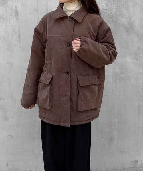 LE MORE（リモア）の「ピーチスキンミドルジャケット（その他アウター・レディース・ブラック/ブラウン/ナチュラル・FREE）」の13枚目の写真