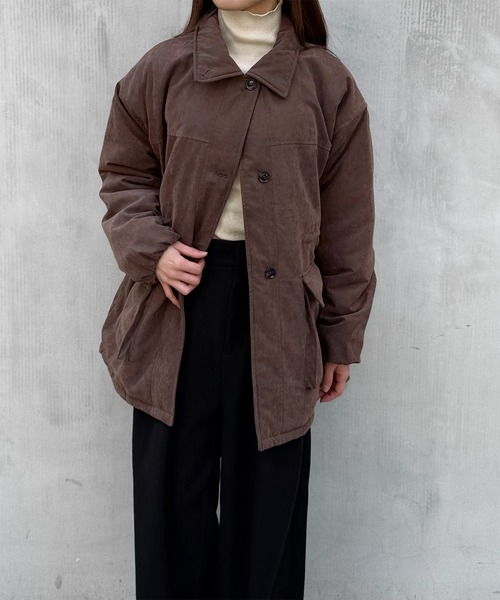 LE MORE（リモア）の「ピーチスキンミドルジャケット（その他アウター・レディース・ブラック/ブラウン/ナチュラル・FREE）」の15枚目の写真