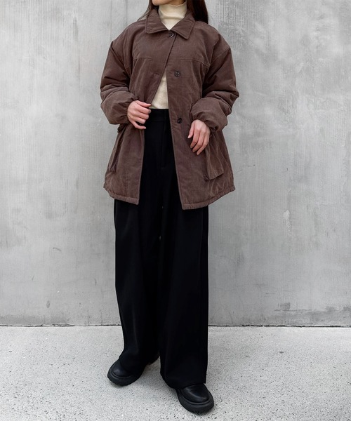 LE MORE（リモア）の「ピーチスキンミドルジャケット（その他アウター・レディース・ブラック/ブラウン/ナチュラル・FREE）」の16枚目の写真