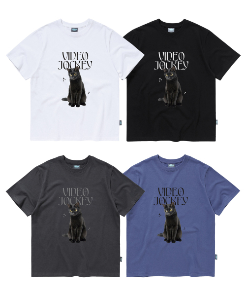 Video Jockey（ビデオジョッキー）の「ただのネコ好きTシャツ [ホワイト]（Tシャツ/カットソー・レディース・ホワイト・LARGE）」の2枚目の写真