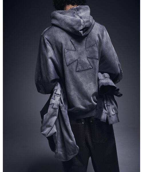 DANKE SCHON（ダンケシェーン）の「DankeSchon/ダンケシェーン/SPRAY PIGMENT SWEAT HOODIE IRON（パーカー・メンズ・ブラック・L/M）」の10枚目の写真