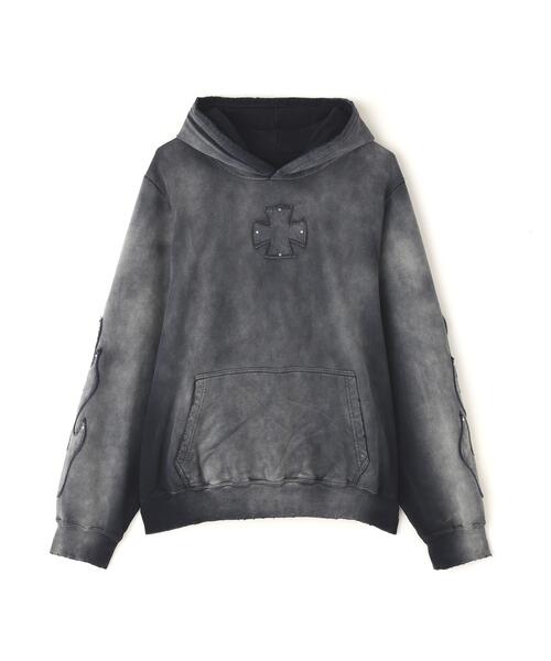 DANKE SCHON（ダンケシェーン）の「DankeSchon/ダンケシェーン/SPRAY PIGMENT SWEAT HOODIE IRON（パーカー・メンズ・ブラック・L/M）」の14枚目の写真