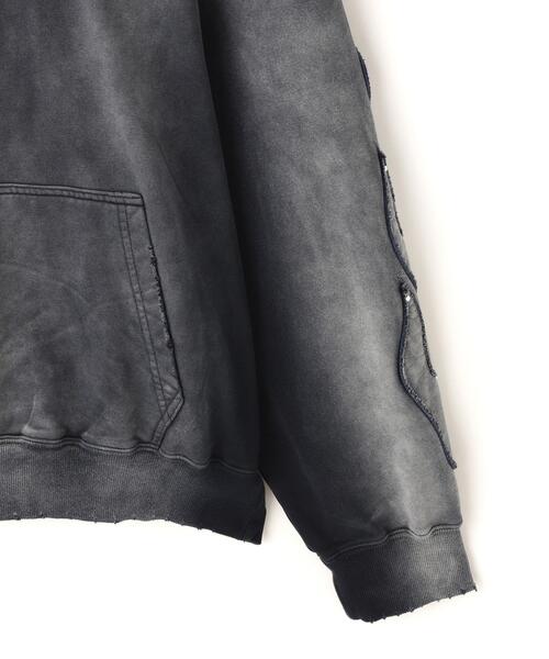 DANKE SCHON（ダンケシェーン）の「DankeSchon/ダンケシェーン/SPRAY PIGMENT SWEAT HOODIE IRON（パーカー・メンズ・ブラック・L/M）」の18枚目の写真