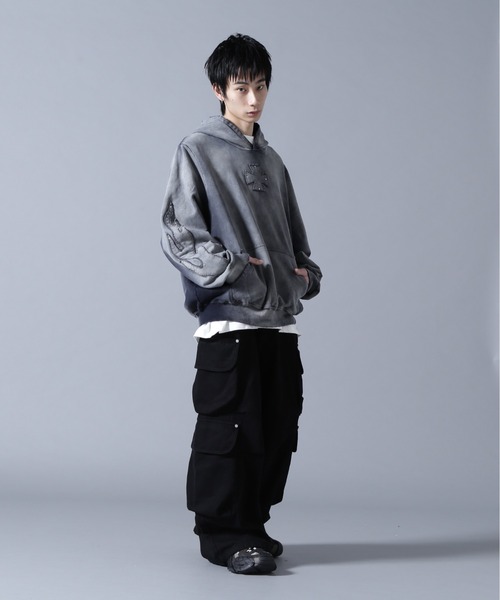 DANKE SCHON（ダンケシェーン）の「DankeSchon/ダンケシェーン/SPRAY PIGMENT SWEAT HOODIE IRON（パーカー・メンズ・ブラック・L/M）」の5枚目の写真