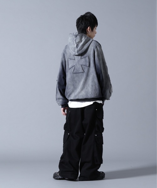 DANKE SCHON（ダンケシェーン）の「DankeSchon/ダンケシェーン/SPRAY PIGMENT SWEAT HOODIE IRON（パーカー・メンズ・ブラック・L/M）」の3枚目の写真