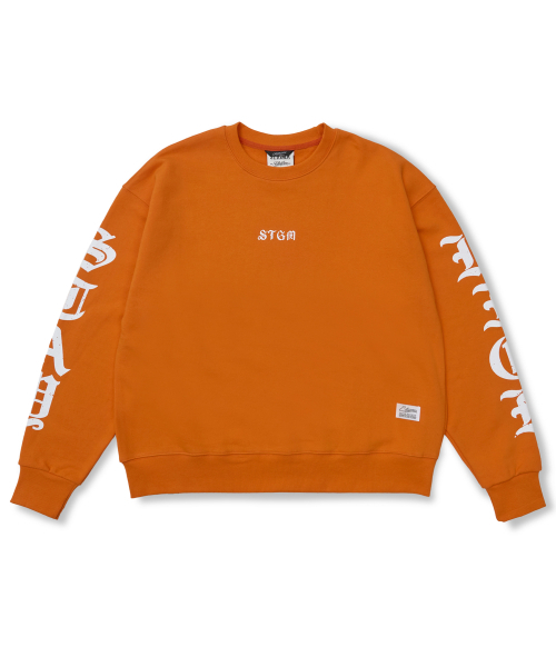 STIGMA(スティグマ)の「Stay High Oversized Crewneck Orange(スウェット・メンズ・その他・MEDIUM/LARGE/X-LARGE)」の1枚目の写真