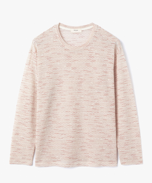 FABREGAT(ファブレガ)の「ラッドニットロングスリーブ(ピーチ)(Tシャツ/カットソー・メンズ・その他・3/2)」の1枚目の写真