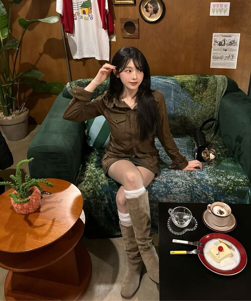 SLOW RECORD HOUSE(スローレコードハウス)の「ウェスタンスエードシャツ_モカ(シャツ/ブラウス・レディース・その他・LARGE/SMALL)」の7枚目の写真