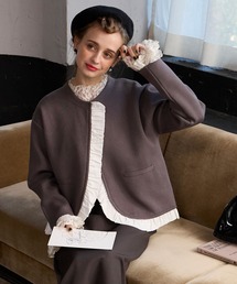 ノーカラージャケット（フリル）ファッション通販 - ZOZOTOWN