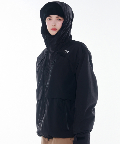 DOLL OUTERWEAR(ドラ アウターウェア)の「2425 アルテ ボードウェアジャケット ブラック 男女共用(ナイロンジャケット・レディース・その他・SMALL/MEDIUM/LARGE/X-SMALL/X-LARGE)」の6枚目の写真