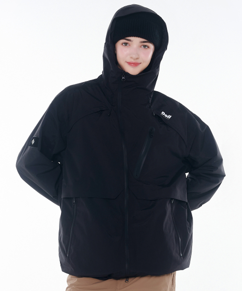 DOLL OUTERWEAR(ドラ アウターウェア)の「2425 アルテ ボードウェアジャケット ブラック 男女共用(ナイロンジャケット・レディース・その他・SMALL/MEDIUM/LARGE/X-SMALL/X-LARGE)」の7枚目の写真