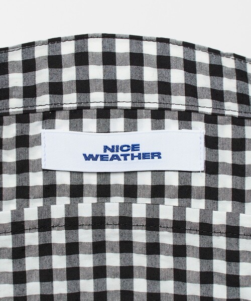 NICE WEATHER（ナイスウェザー）の「＜NICE WEATHER＞ギンガムチェック シグネチャーロゴ トートバッグ（トートバッグ・レディース・その他1・FREE）」の9枚目の写真