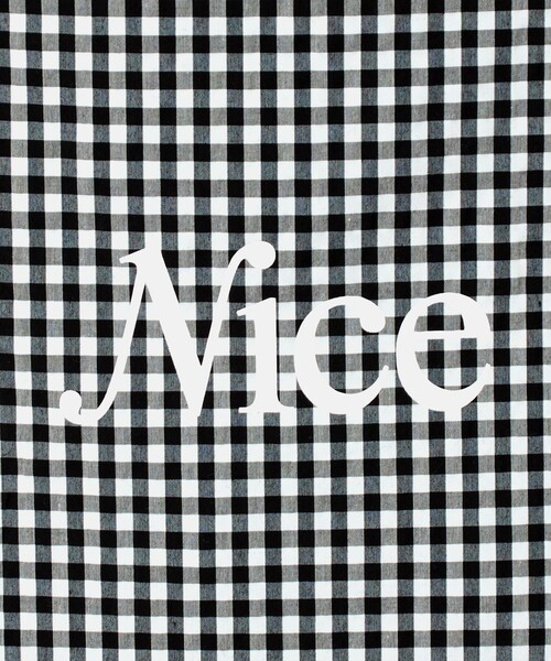 NICE WEATHER（ナイスウェザー）の「＜NICE WEATHER＞ギンガムチェック シグネチャーロゴ トートバッグ（トートバッグ・レディース・その他1・FREE）」の10枚目の写真
