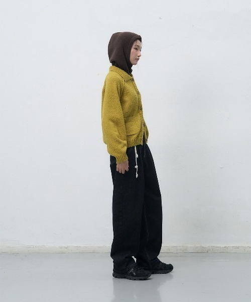 GENERAL IDEA(ジェネラルアイデア)の「【GENERAL IDEA】ブークレニットカーディガン / BOUCLE COLLAR POCKET CARDIGAN(カーディガン/ボレロ・レディース・ネイビー/オリーブ/ワイン・S/M/L)」の10枚目の写真