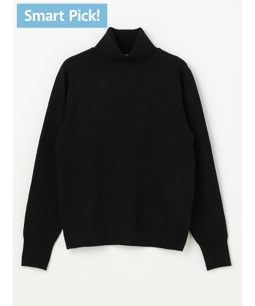 Perfect Suit FActory(パーフェクトスーツファクトリー)の「【Smart Pick!/レディス】しっとり肌触り タートルネックニット カシミヤタッチシリーズ(Tシャツ/カットソー・レディース・ベージュ/ネイビー/ブラック・M/L/LL/S)」の20枚目の写真
