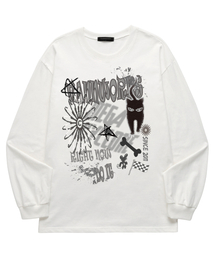 VANNWORKS（バンワークス）の「CAT DO IT ロングスリーブ (VLS0080) ホワイト（Tシャツ/カットソー）」