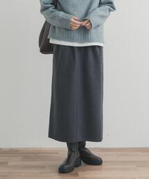URBAN RESEARCH DOORS | 『UR TECH』ニットメルトンスカート｜冬服/暖かい/静電気防止/手洗い可能/ウエストゴム/カジュアル(スカート)