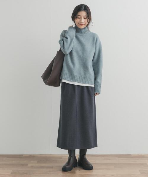 セール】『UR TECH』ニットメルトンスカート｜冬服/暖かい/静電気防止
