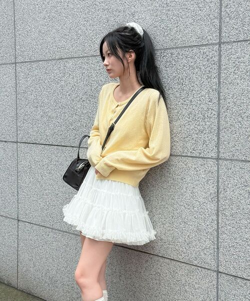 ALKI ALKA(アルキアルカ)の「Dot Tutu Skirt (Ivory)(スカート・レディース・アイボリー・FREE)」の2枚目の写真