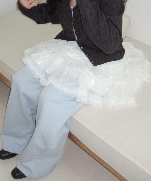ALKI ALKA(アルキアルカ)の「Dot Tutu Skirt (Ivory)(スカート・レディース・アイボリー・FREE)」の3枚目の写真