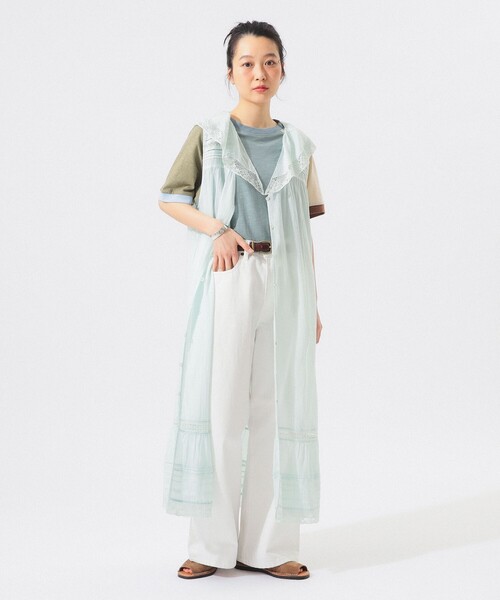 BEAMS BOY（ビームスボーイ）の「ヴィンテージ レース ワンピース（ワンピース・レディース・ブラック/オフホワイト/ミント・ONE SIZE）」の3枚目の写真