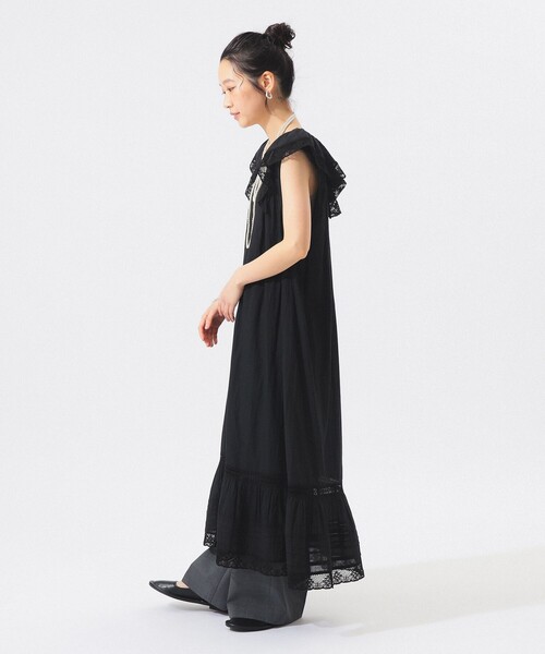 BEAMS BOY（ビームスボーイ）の「ヴィンテージ レース ワンピース（ワンピース・レディース・ブラック/オフホワイト/ミント・ONE SIZE）」の9枚目の写真