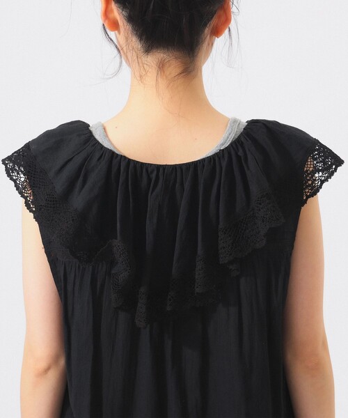 BEAMS BOY（ビームスボーイ）の「ヴィンテージ レース ワンピース（ワンピース・レディース・ブラック/オフホワイト/ミント・ONE SIZE）」の15枚目の写真