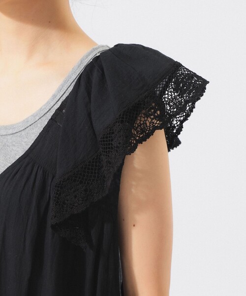 BEAMS BOY（ビームスボーイ）の「ヴィンテージ レース ワンピース（ワンピース・レディース・ブラック/オフホワイト/ミント・ONE SIZE）」の17枚目の写真