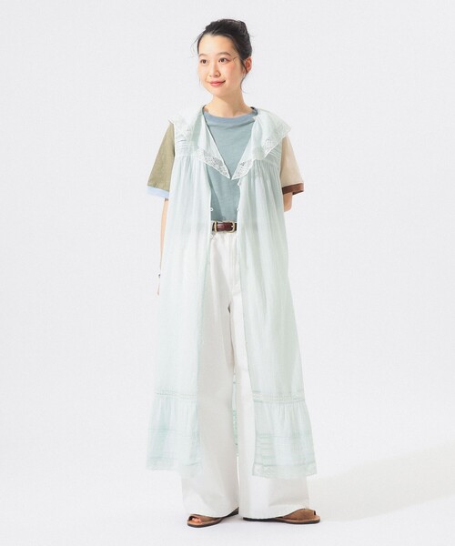 BEAMS BOY（ビームスボーイ）の「ヴィンテージ レース ワンピース（ワンピース・レディース・ブラック/オフホワイト/ミント・ONE SIZE）」の19枚目の写真