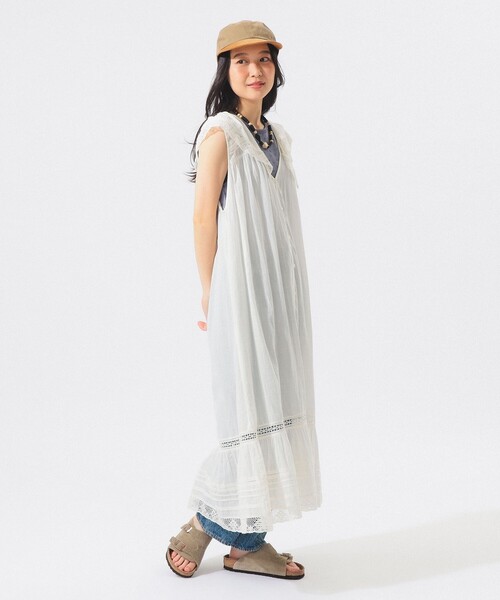 BEAMS BOY(ビームスボーイ)の「【8/6再値下げ】ヴィンテージ レース ワンピース(ワンピース・レディース・ブラック/オフホワイト/ミント・ONE SIZE)」の21枚目の写真