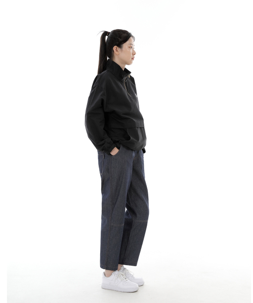 SAINTCREW(セントクルー)の「ワイドカッティングクロップハーフバンドパンツ WCH-327 ライトインディゴデニム BRS(デニムパンツ・メンズ・その他・MEDIUM/LARGE/X-LARGE)」の9枚目の写真